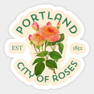 Portland City Of Roses for Garden Lovers Sticker